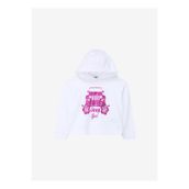 Jeep J4SG-SWT01 Ekru Kapüşonlu Relaxed Baskılı Kız Çocuk Sweatshirt
