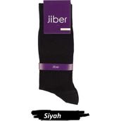 Jiber Erkek Modal Likralı Uzun Çorap 5100 - 6 Adet Siyah 40-44
