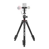JOBY Kompakt ışık kiti, kamera/akıllı telefon tripodu, küre başlıklı, evrensel akıllı telefon kelepçesi ve taşıma çantası, CSC, DSLR, aynasız, cep telefonu, siyah – Fotoğraf, video, Vlogging için