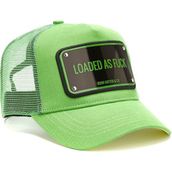 John Hatter & Co Yeşil Slogan Detaylı Erkek Şapka - Standart
