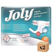Jolly Belbantlı Büyük Boy 2x30 Adet Hasta Bezi
