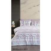 Jolly Home 4 Mevsim Çift Kişilik Kapitoneli Melina Lila Mint Nevresim Takımı