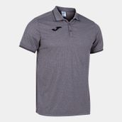Joma 101588.250 Campus III Polo Melan Düz Yaka Düz Gri Erkek T-shirt