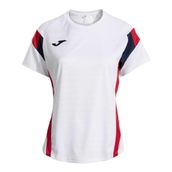 Joma 902518.206 Montreal Kadın Sıfır Yaka Kırmızı Beyaz Spor Tişört