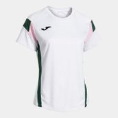 Joma 902518.213 Montreal Kadın Sıfır Yaka Beyaz Yeşil Spor Tişört