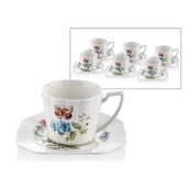 Joy Carmen 1JYC-107 Butterfly Serisi 6 Kişilik 220 cc Çay Fincanı