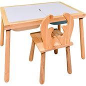 Joy Kids Toy Ahşap Duyusal Çocuk Aktivite Masası Oyun Masası Çocuk Çalışma Masası 1 Adet Geyik Sandalye