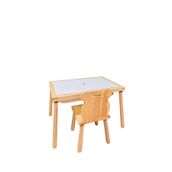 joykidstoy Joykids Ahşap Duyusal Çocuk Aktivite Masası Oyun Masası Ve Çocuk Çalışma Masası 1 Adet Ayı Sandalye