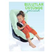 Joyous Mom Kids 4 Katlı Müslin Bebek Oto Koltuk Kılıfı Lastikli %100 Pamuk Organik Oto Koltuk Kılıfı