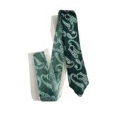 JTAW25KRV1676 İNCE KRAVAT SİYAH GRİ DESENNLİ%100 MİCROFİBER JANTİ KRAVAT