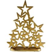 Jumbo Epsilon Yıldız Gold 24X6 cm Ağaç