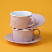 Jumbo Joy Pembe Çay Fincan Takımı