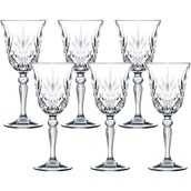 Jumbo Şeffaf WEB RCR Melodia 6'lı Büyük Kadeh 270 ml Özel Tasarım Kristal Malzeme