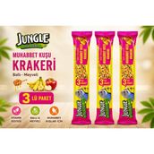 Jungle Ballı Meyveli Muhabbet Kuşu Krakeri 30 gr Çoklu Paket Seçenekleri - 3'lü