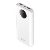 Juo 10000 mAh 22.5W Dijital Led Ekranlı Beyaz Taşınabilir Hızlı Şarj Cihazı Powerbank