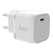 Juo 20W GaN USB-C iPhone ve iPad ve Android Uyumlu PD QC4.0 Type-C Beyaz Hızlı Şarj Cihazı