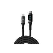 Juo 240W Dijital Led Ekranlı E-Mark Çipli PD 3.1 USB Type-C to Type-C 2 mt Hızlı Şarj ve Data Kablosu