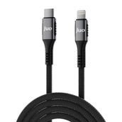 Juo iPhone iPad 27W USB Type-C to Lightning 2 mt Örgülü Hızlı Şarj ve Data Kablosu