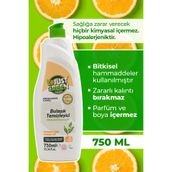 Just Green Organic Bitkisel Elde Bulaşık Deterjanı Portakal Yağlı - %100 Doğal Ve Ferah Temizlik (750 ML) Yerli Üretim