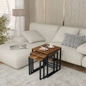 Just Home Arda 50 cm Ceviz Zigon Sehpa