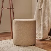Just Home Milan Krem 42x40x40 cm Puf