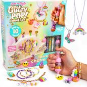 Just My Style Glitzy Pop Mücevher Kalemi, Köpüklü Charm Studio, Kendi Aksesuarlarınızı Taşlayın, Kendin Yap Takı Tılsımları için Mücevher Seti, Harika Kız Gecesi Etkinliği veya 6, 7, 8, 9 Yaş Çocuklar