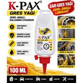 K-Pax Sarı Gres Yağı Tüp Genel Amaçlı Kullanım 100 ml 1 Adet