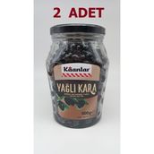 Kaanlar 900 gr Doğal Yağlı Kara Salamura Siyah Zeytin (291-320)