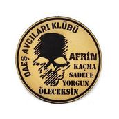KAÇMA SADECE YORGUN ÖLECEKSİN Deri PEÇ - Arma - Askeri Patch