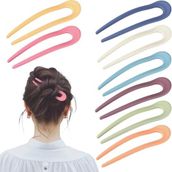 Kadın Pastel Tonlar Büyük Boy Topuz Saç Tokası, Kadın Toka, Kız Çocuk Toka (8 ADET)