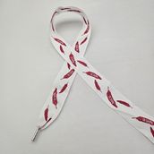 Kaf Kumaş Baskılı 2 Adet Sweatshirt-Eşofman Ipi / Ayakkabı Bağcığı / Kordon Ip 120 cm - Kırmızı