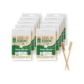 Kafem Yassı Çöp Şiş - Sunum Kürdanı 9 cm 50 Li x 10 Paket