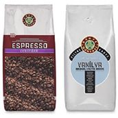 Kahve Dünyası 1 kg Espresso Çekirdek Kahve + 1 kg Vanilya Aromalı Filtre Kahve (2 adet)