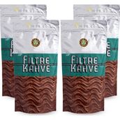 Kahve Dünyası 250 gr x 4'lü Filtre Kahve - Türkiye Menşeli, %100 Öğütülmüş ve Yoğun Aromalı Kavrulmuş Kahve Çekirdekleri - 1 kg