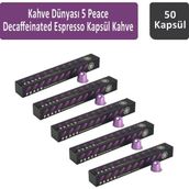 Kahve Dünyası 5 Peace Decaffeinated Espresso Kapsül Kahve 50 Kapsül - 5 Adet