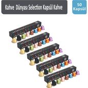 Kahve Dünyası 50 Kapsül Selection Kapsül Kahve Fındık Vanilya Karamel Aromalı Premium Tat Deneyimi - 1 Adet
