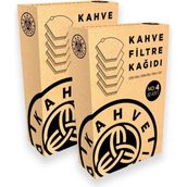 Kahve Dünyası 80 Adet Kahve Filtre Kağıdı x 2 Kağıt Filtre ile Taze Kahve Deneyimi