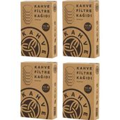 Kahve Dünyası 80 Adet x 4 Kahve Filtre Kağıdı Sade Aroma ile Filtre Kahve Makineleri İçin - Kağıt Filtre