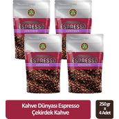 Kahve Dünyası Espresso Çekirdek Kahve 250 gr x 4 Adet