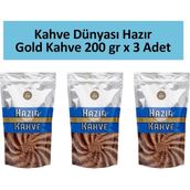 Kahve Dünyası Gold Hazır Kahve 200 gr x 3 Adet - 600 gr - Türk Kahvesi