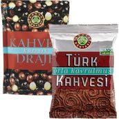 Kahve Dünyası Kahveli Draje ve Orta Kavrulmuş Türk Kahvesi - 1 Adet