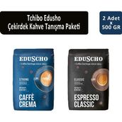 Kahve Dünyası Tchibo Eduscho Çekirdek Kahve Tanışma Paketi 500 gr x 2 Adet - 1 Adet