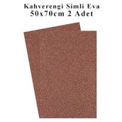 Kahverengi Bakir Simli Eva 50X70 Cm 2 Adet Simli Eva Sungeri Okul Kres Anasinifi Elisi Etkinlikleri