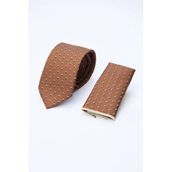 Kahverengi Desenli 7 Cm Kravat 1090260131