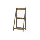 Kahverengi Dogal Ahsap Vestiyer Askilik Ayakkabilik 155X77x40 Cm