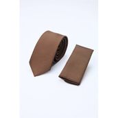 Kahverengi Kuş Gözü Desen 6 Cm Kravat 1090260100