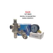 Kalde 1/2" DN15 Rekorlu Su Basınç Düşürücü + Case Manometre - Pressure Reducing Valves (With Manometer)