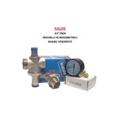 Kalde 3/4" DN20 Rekorlu Su Basınç Düşürücü + Case Manometre - Pressure Reducing Valves (With Manometer)