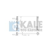 Kale 0550502Al 0 Su Radyatörü Laguna I 95- 1.6 16V K4m 1.8İ 16V Ac 2.0 16V F4r 2 Sıra 635X425x18