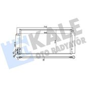 Kale 389100 - Klıma Radyatoru Opel Corsa D-Combo 06 Fıat Grande Punto-Bravo Iı-Lınea 1.3-1.7 Cdtı-Mtj 1.6t Al/al 625×295X16